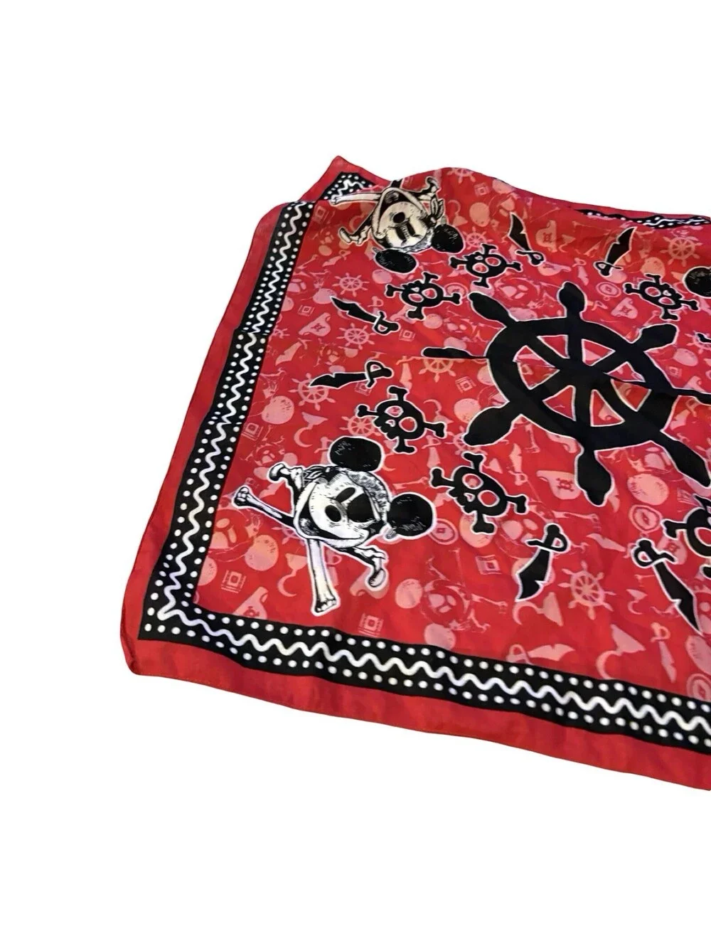 Disney Pirate Mickey Mouse Red Bandana 21